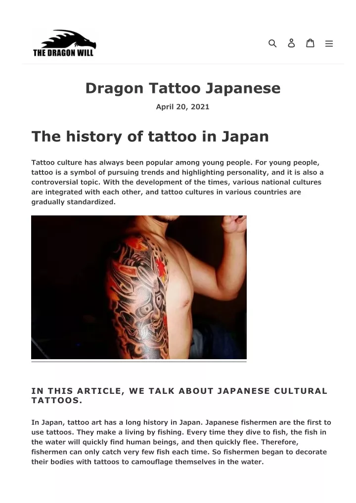 dragon tattoo japanese