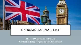 Business Email Addresses lists in UK