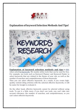 What is Keyword Selection?