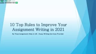 10 top rules to improve your assignment writing in 2021