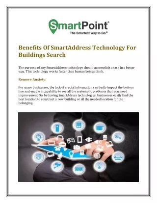 benefits of smartaddress technology for buildings