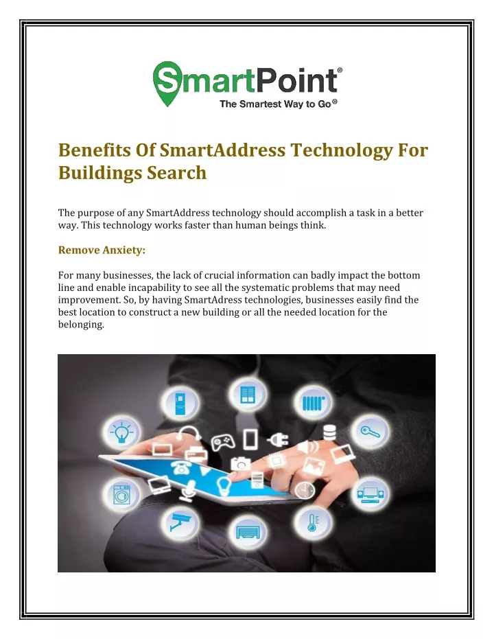 benefits of smartaddress technology for buildings