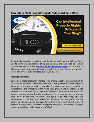can intellectual property rights safeguard your