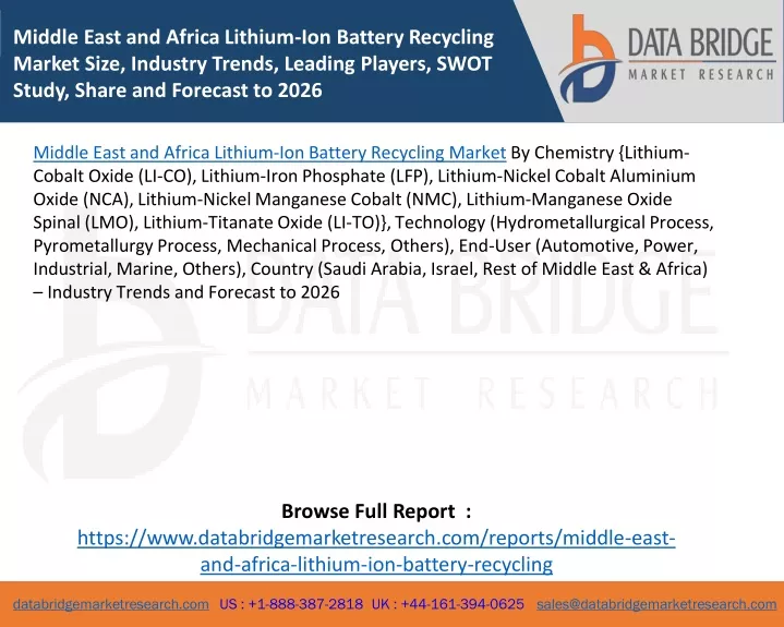 middle east and africa lithium ion battery