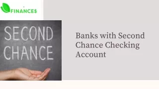 Banks with Second Chance Checking Account - Fresh Start Finances