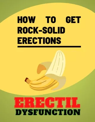 How To Get Rock Hard Erections