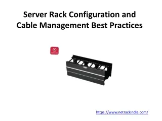 server rack configuration and cable management best practices