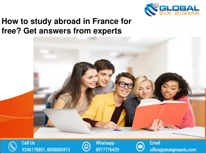how to study abroad in france for free