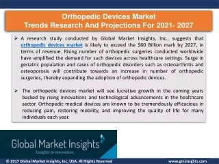 Outlook of Orthopedic devices market status and development trends reviewed in n