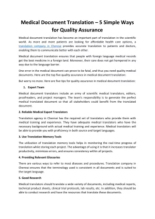 medical document translation 5 simple ways