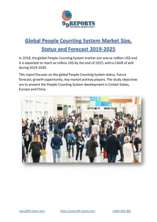 global people counting system market size status