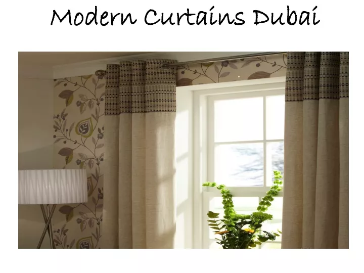 modern curtains dubai