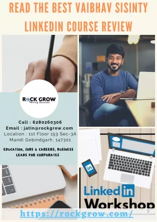 Read the best Vaibhav sisinty LinkedIn course review