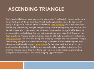 ascending triangle