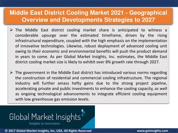middle east district cooling market 2021