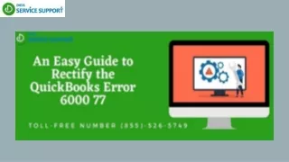 Ways to rectify QuickBooks Error 6000 77