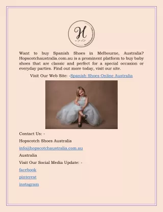Spanish Shoes Online Australia | Hopscotchaustralia.com.au