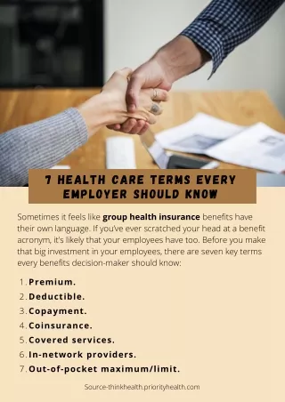 7 Health Care Terms Every Employer Should Know