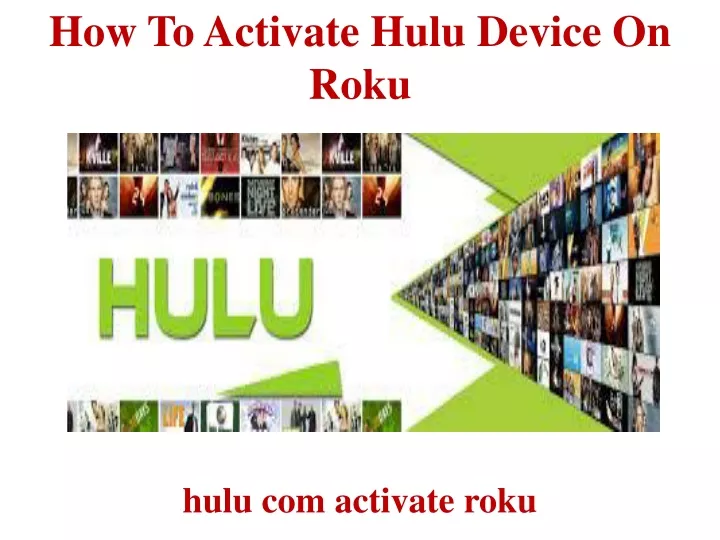 how to activate hulu device on roku