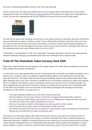 turn into a chaturbate mannequin and earn cash