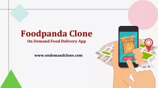 foodpanda clone on demand food delivery app
