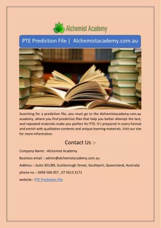 pte prediction file alchemistacademy com au