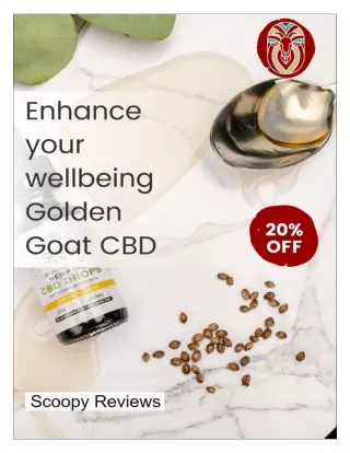 Enhance your wellbeing with Golden Goat CBD Coupon Code