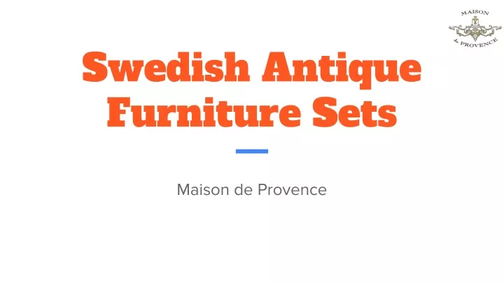 swedish antique furniture sets