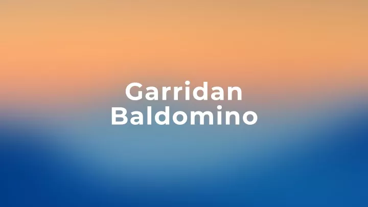 garridan baldomino