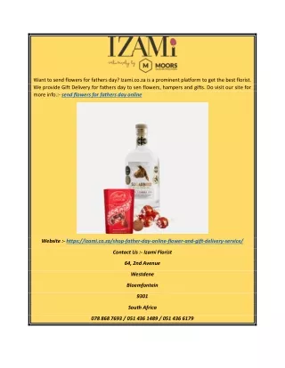 Send Flowers for Fathers Day Online | Izami.co.za
