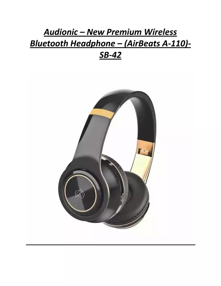 audionic new premium wireless bluetooth headphone