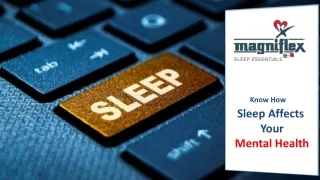How Sleep Affects Mental health