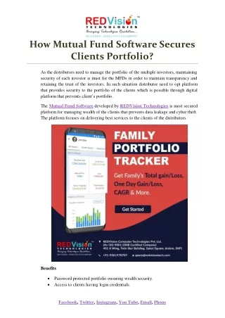 how mutual fund software secures clients portfolio