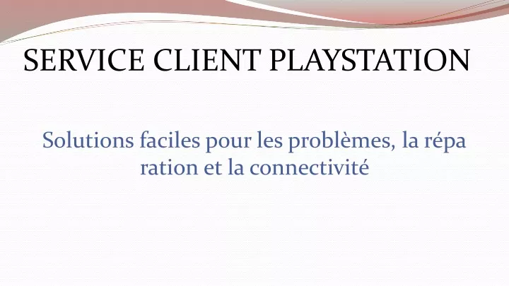 service client playstation