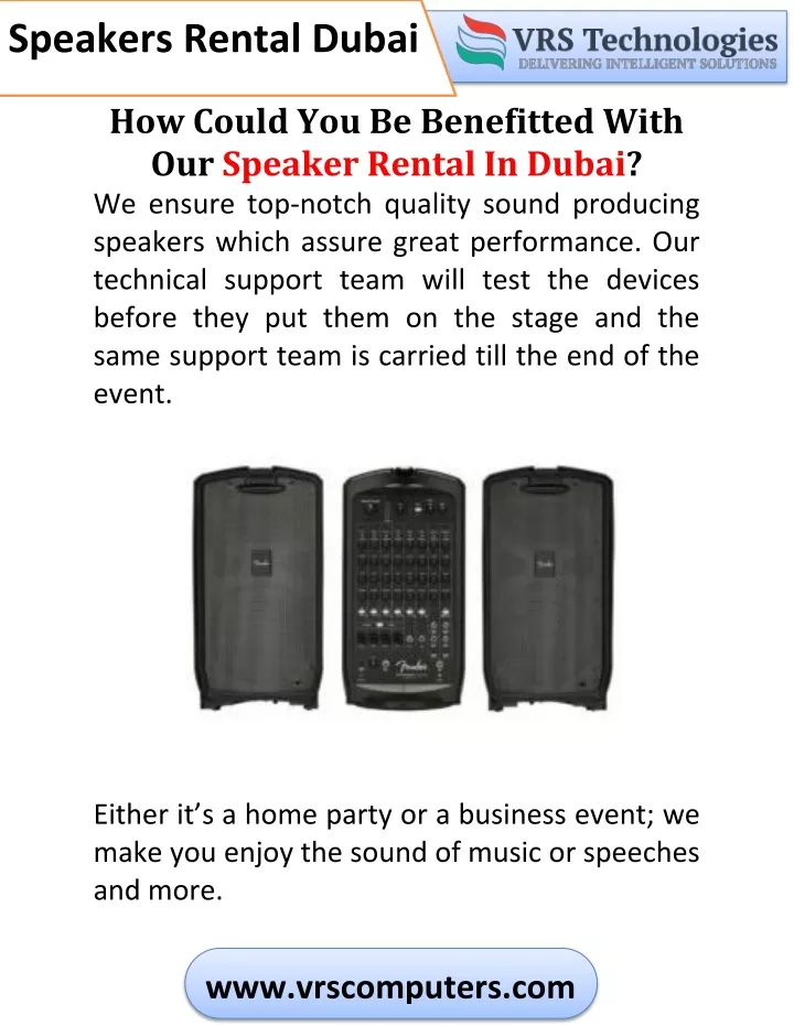 speakers rental dubai speakers rental dubai