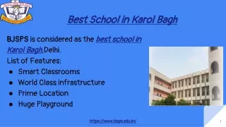 Most Awarded Best School in Karol Bagh