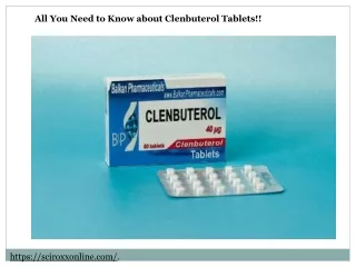 all you need to know about clenbuterol tablets