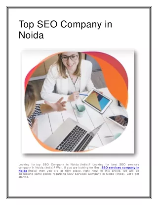 top seo company in noida