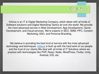 Software development & Internet marketing company | Infizius