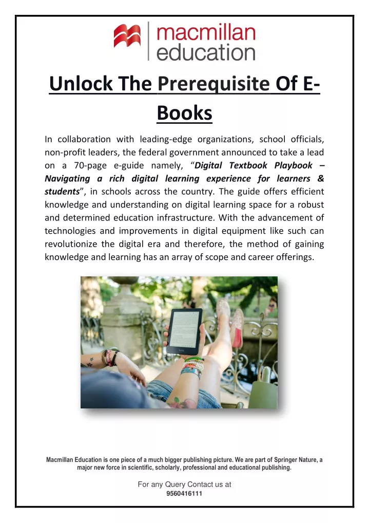 unlock the prerequisite of e books