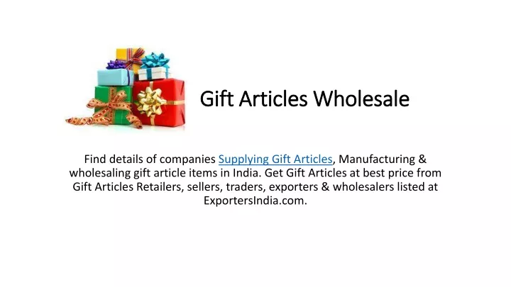 gift articles wholesale