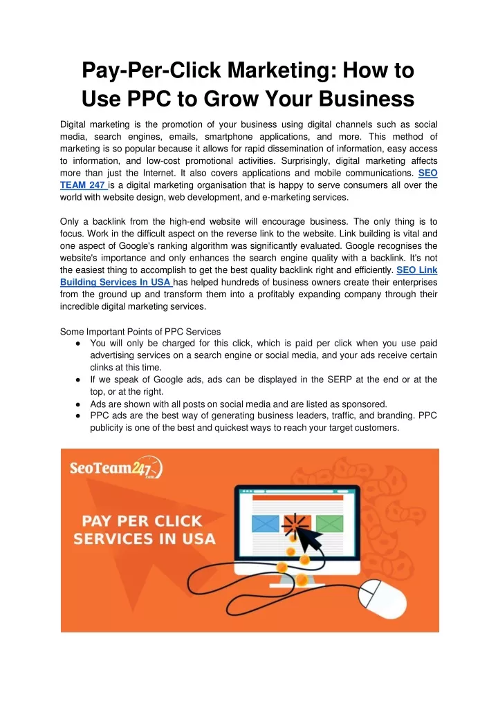 pay per click marketing how to use ppc to grow