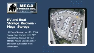 RV and Boat Storage Kelowna - Mega Storage