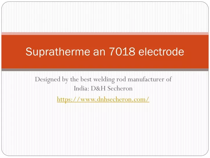 supratherme an 7018 electrode