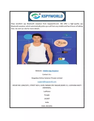 shop excellent spy bluetooth earpiece from