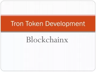 Tron Token Development