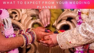 What to expect from wedding planner