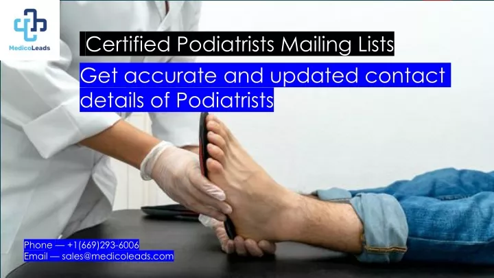 certified podiatrists mailing lists