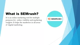 What is SEMRush? How to use it?