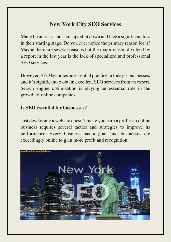 new york city seo services